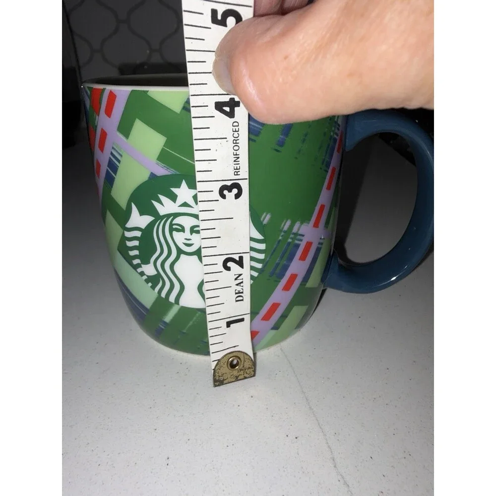 Starbucks Holiday Plaid Ceramic Mug 18oz Microwave & Dishwasher Safe